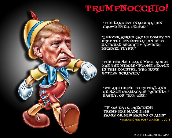 "Trumpnocchio & His Lies"